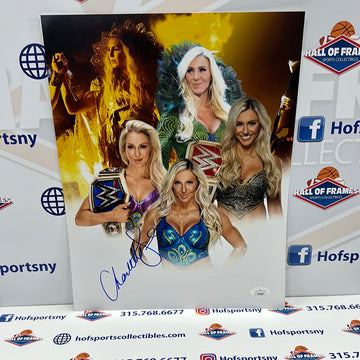 CHARLOTTE FLAIR SIGNED 11X14 WWE CHAMP 11X14 PHOTO