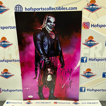 BRAY WYATT SIGNED 12X18 PHOTO - WWE - THE FIEND - JSA WITNESSED