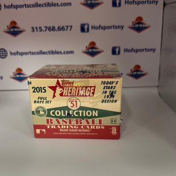 2015 TOPPS HERITAGE HOBBY '51 COLLECTION COMPLETE SET BOX! SEALED! 1 AUTO PER BOX!