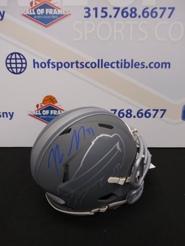 RASUL DOUGLAS BUFFALO BILLS SIGNED SLATE MINI HELMET JSA