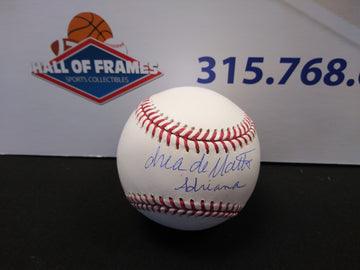 DREA DEMATTEO SIGNED MLB BASEBALL SOPRANOS INSC ADRIANA JSA COA