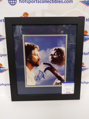 STEVEN SPIELBERG SIGNED E.T MOVIE 8X10 FRAMED PHOTO PSA COA