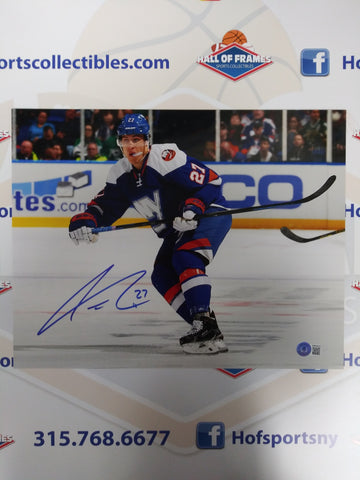 ANDERS LEE SIGNED NY ISLANDERS 11X14 PHOTO BGS COA