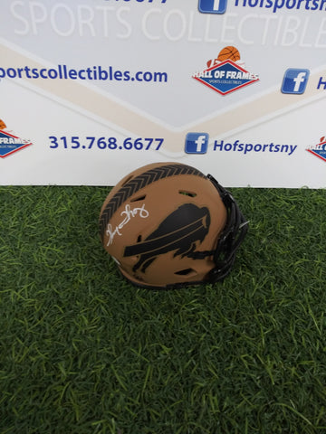 THURMAN THOMAS BUFFALO BILLS SIGNED STS MINI HELMET JSA