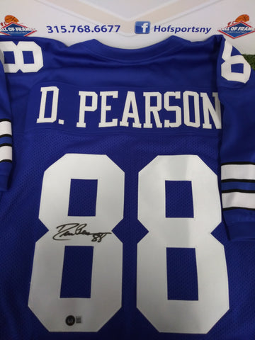 DREW PEARSON SIGNED DALLAS COWBOYS CUSTOM JERSEY BAS COA