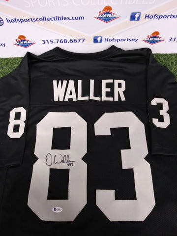 DARREN WALLER RAIDERS SIGNED CUSTOM BLACK JERSEY - BAS