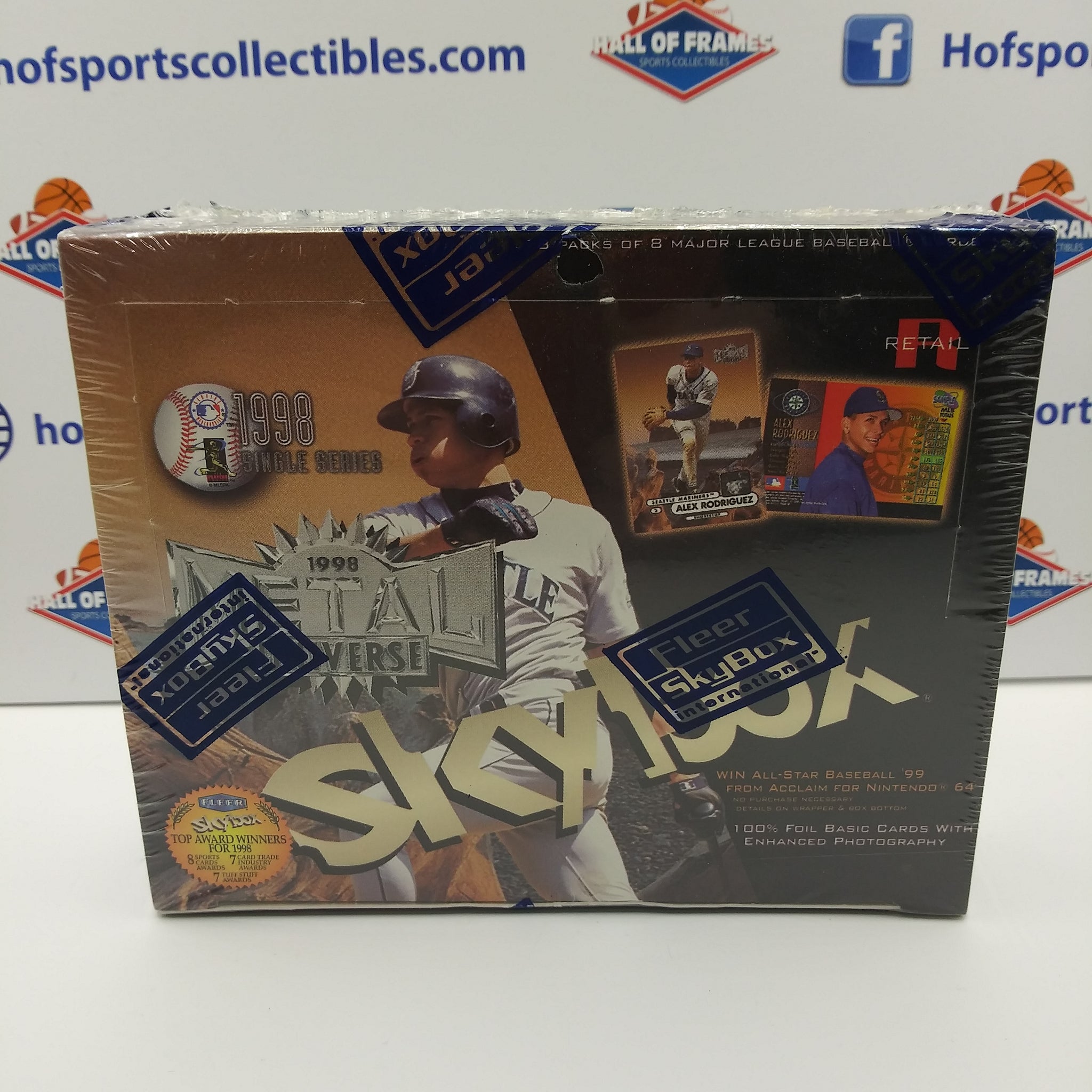 1998 FLEER SKYBOX METAL UNIVERSE MLB SEALED RETAIL BOX! LOOK FOR JETER PMG'S!
