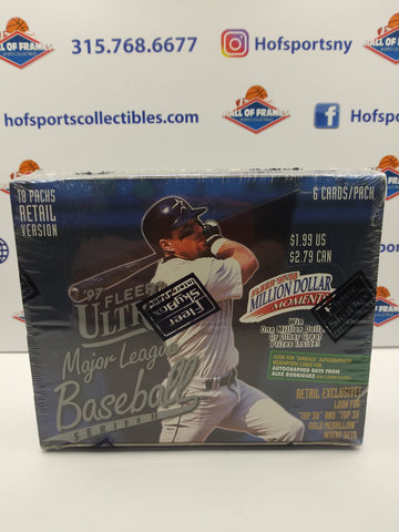 1997 FLEER ULTRA MAJOR LEAGUE BASEBALL SERIES 2 RETAIL BOX! 18 PACKS!