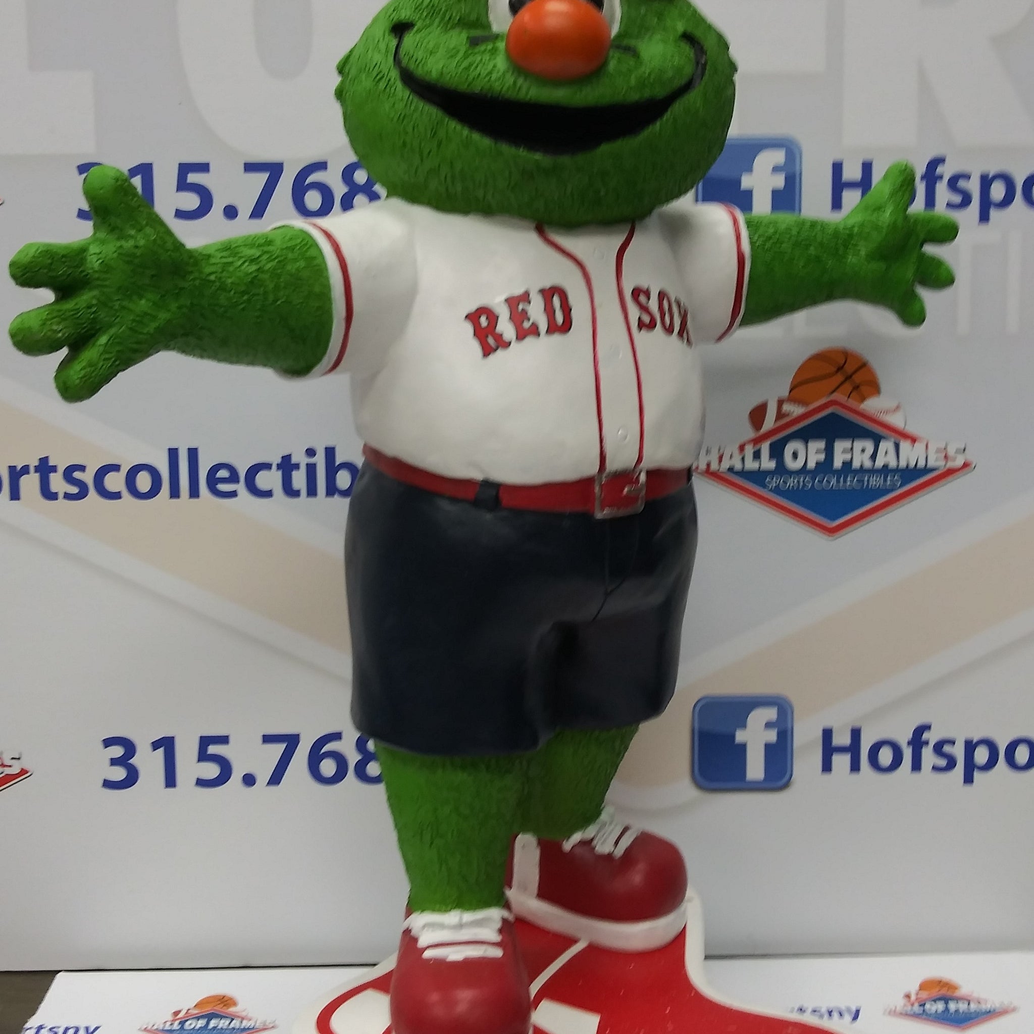 FOCO LIMITED EDITION HANDCRAFTED BOSTON RED SOX "WALLY THE GREEN MONSTER" MASCOT STATUE!