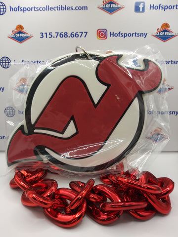 NEW JERSEY DEVILS FAN CHAIN BY FANFAVE! NECKLACE