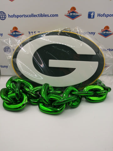 GREEN BAY PACKERS FAN CHAIN BY FANFAVE! NECKLACE