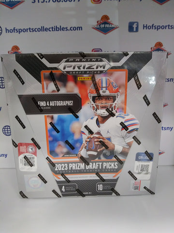 2023 PANINI PRIZM DRAFT PICKS COLLEGIATE FOOTBALL HOBBY BOX! 4 AUTOS PER BOX!