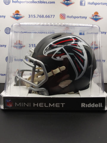 ATLANTA FALCONS BLACK RIDDELL MINI HELMET!