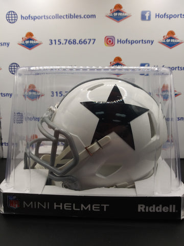 DALLAS COWBOYS WHITE THROWBACK RIDDELL MINI HELMET!