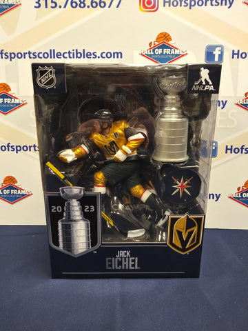 2023 JACK EICHEL LAS VEGAS GOLDEN KNIGHTS McFARLANE'S LEGACY SERIES WITH STANLEY CUP!