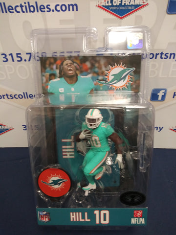 TYREEK HILL MIAMI DOLPHINS MCFARLANE'S LEGACY SERIES FIGURES #7 CHASE PLATINUM EDITION TEAL HOME JERSEY!