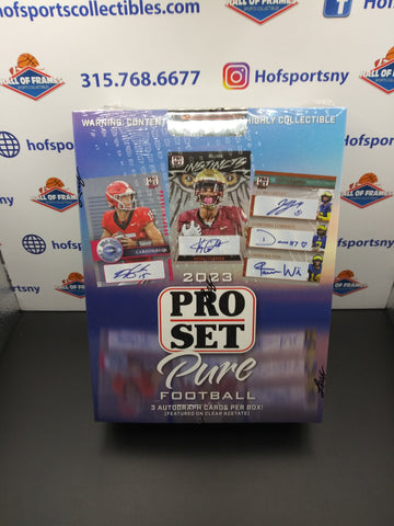 2023 LEAF PRO SET PURE FOOTBALL HOBBY BOX! 3 AUTOS PER BOX!
