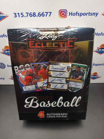2023 LEAF ECLECTIC BASEBALL HOBBY BOX! 4 AUTOS PER BOX!