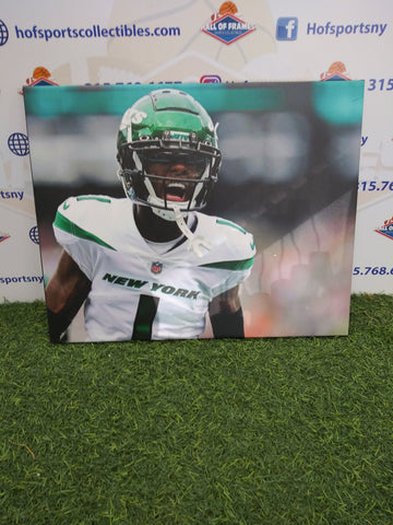 SAUCE GARDENER NEW YORK JETS 16X20 CUSTOM CANVAS PRINT - READY TO HANG