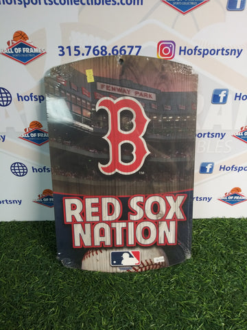 BOSTON RED SOX FENWAY PARK "RED SOX NATION" WOOD SIGN!