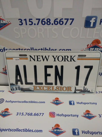 JOSH ALLEN NEW YORK STATE "ALLEN 17" LICENSE PLATE!