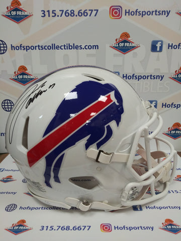 JOSH ALLEN SIGNED FULL SIZE AUTHENTIC SPEED BILLS HELMET BECKETT