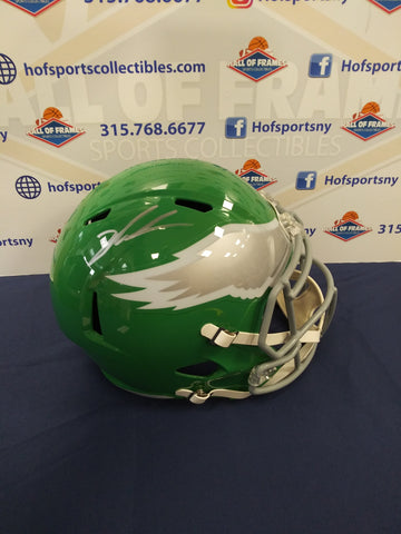 JALEN CARTER SIGNED EAGLES FULL SIZE KELLY GREEN SPEED REPLICA HELMET - BECKETT