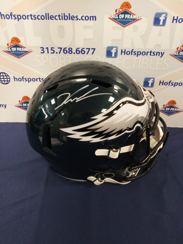 JALEN CARTER SIGNED EAGLES FULL SIZE SPEED REPLICA HELMET - BECKETT