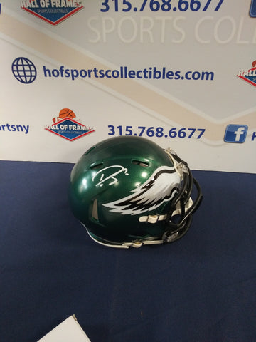 DARIUS SLAY SIGNED EAGLES SPEED MINI HELMET - BECKETT
