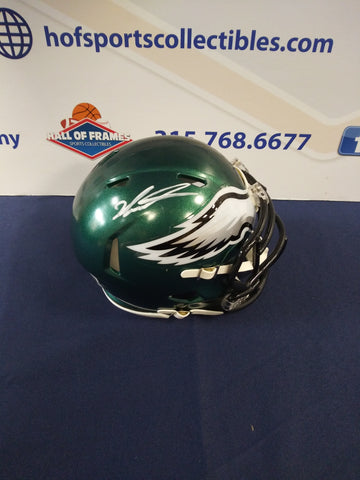 JALEN CARTER SIGNED EAGLES SPEED MINI HELMET - BECKETT