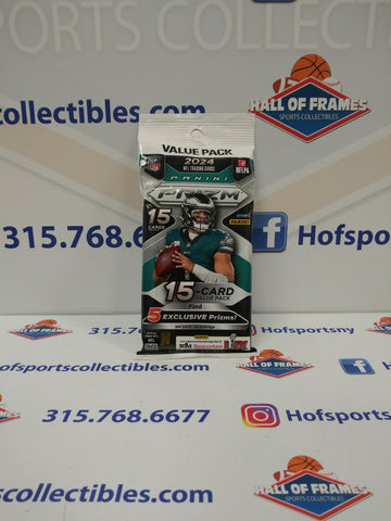2024 PANINI PRIZM NFL 15 CARD VALUE PACK! 5 EXCLUSIVE PRIZMS PER PACK!