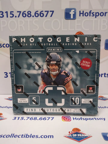 2024 PANINI NFL PHOTOGENIC FOOTBALL HOBBY BOX! 1 AUTO! DEBUT EDITION!