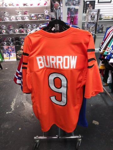 JOE BURROW BENGALS SEWN STITCHED CUSTOM ORANGE JERSEY SIZE MENS XL