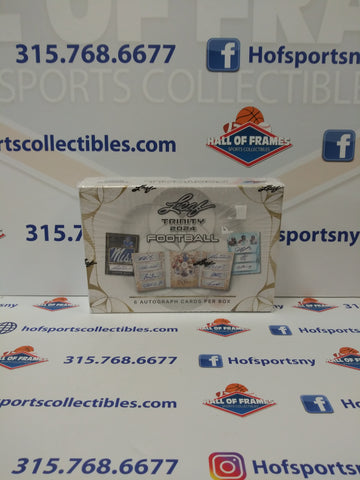 2024 LEAF TRINITY FOOTBALL HOBBY BOX! 6 AUTOGRAPHS!