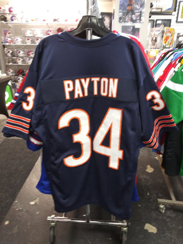 WALTER PAYTON CHICAGO BEARS CUSTOM SEWN STITCHED BLUE JERSEY SIZE MENS XL