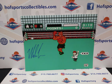 MIKE TYSON SIGNED PUNCHOUT 11X14 PHOTO - FITERMAN COA