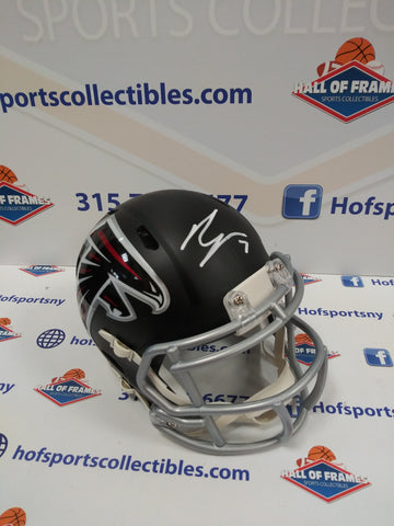 BIJAN ROBINSON SIGNED FALCONS SPEED MINI HELMET - BECKETT COA