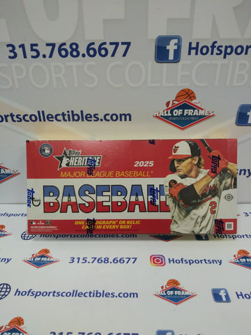 2025 TOPPS HERITAGE BASEBALL HOBBY BOX! 1 REAL ONE AUTO OR RELIC PER BOX!