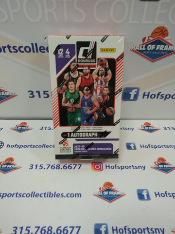 2024/25 PANINI DONRUSS TURKISH AIRLINES EUROLEAGUE HOBBY BOX! LOOK FOR DOWNTOWNS!