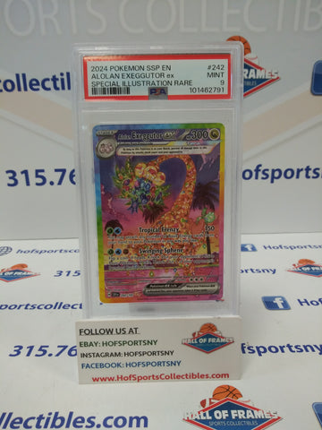2024 POKEMON SURGING SPARKS ALOLAN EXEGGUTOR EX SIR #242 PSA 9 MINT!