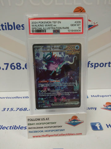 2024 POKEMON TEMPORAL FORCES WALKING WAKE EX SIR #205 PSA 10 GEM MINT!