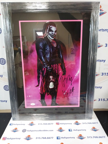 BRAY WYATT SIGNED FRAMED 12X18 PHOTO - WWE - THE FIEND - JSA WITNESSED