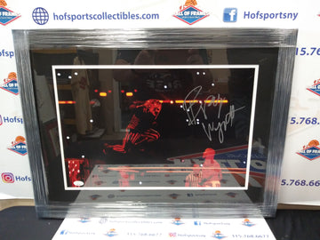 BRAY WYATT SIGNED FRAMED 12X18 PHOTO - WWE - THE FIEND - JSA WITNESSED
