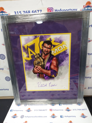 RAZOR RAMON / SCOTT HALL SIGNED WWE FRAMED 11X14 PHOTO - JSA COA