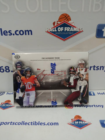 2024 TOPPS SIGNATURE CLASS FOOTBALL HOBBY BOX! 5 AUTOGRAPHS PER BOX!