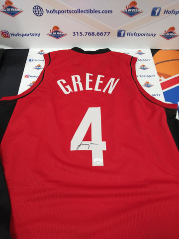 JALEN GREEN SIGNED ROCKETS RED CUSTOM JERSEY - JSA COA