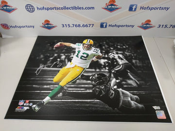 AARON RODGERS SIGNED SPOTLIGHT PACKERS 16X20 FANATICS COA