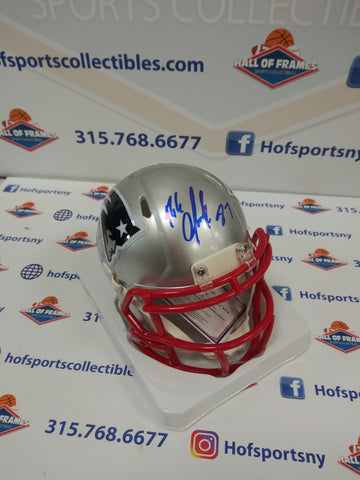 ROB GRONKOWSKI SIGNED PATRIOTS MINI HELMET - FANATICS COA