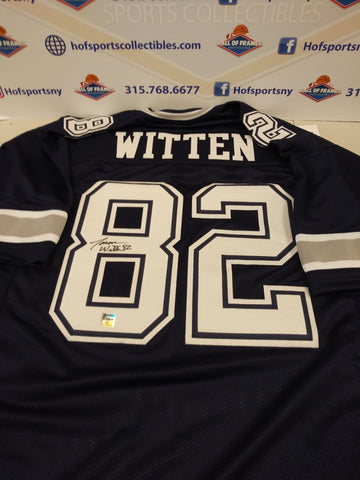 JASON WITTEN SIGNED BLUE COWBOYS CUSTOM JERSEY - GAME BREAKER EXCLUSIVE HOLO