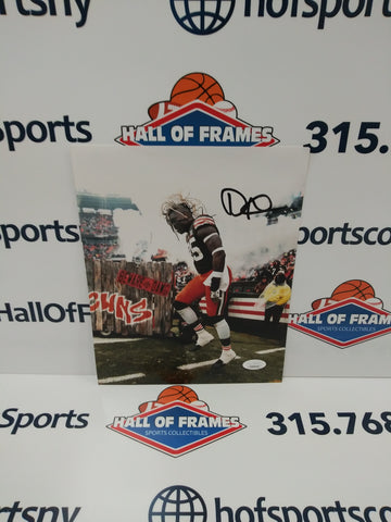 DAVID NJOKU CLEVELAND BROWNS AUTOGRAPHED 8X10 JSA COA